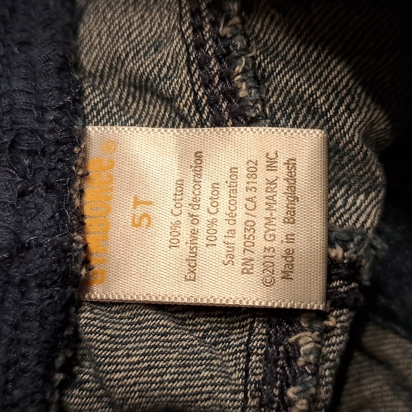 Gymboree girls size 5T soft waisted jeans applique design, soft waist - Picture 2 of 2
